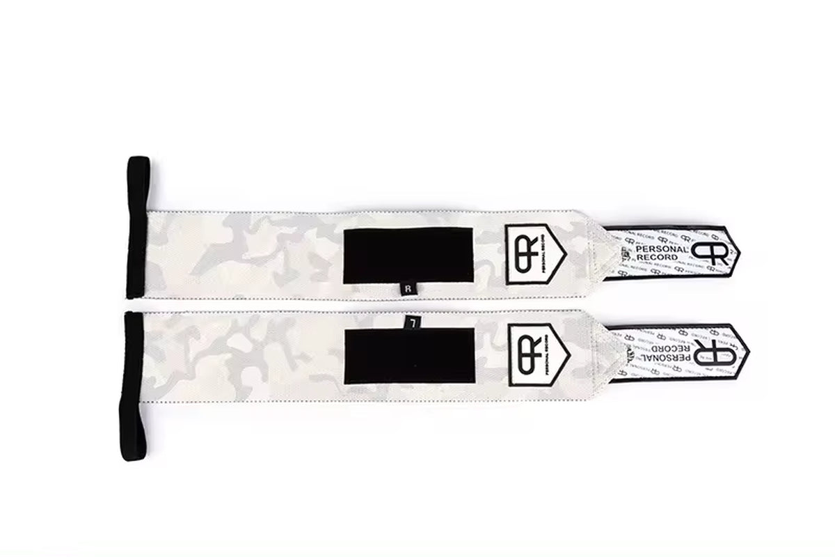 Camouflage Weightlifting Wrist Straps - Supportive Wraps for Strength Training and Gym Fitness