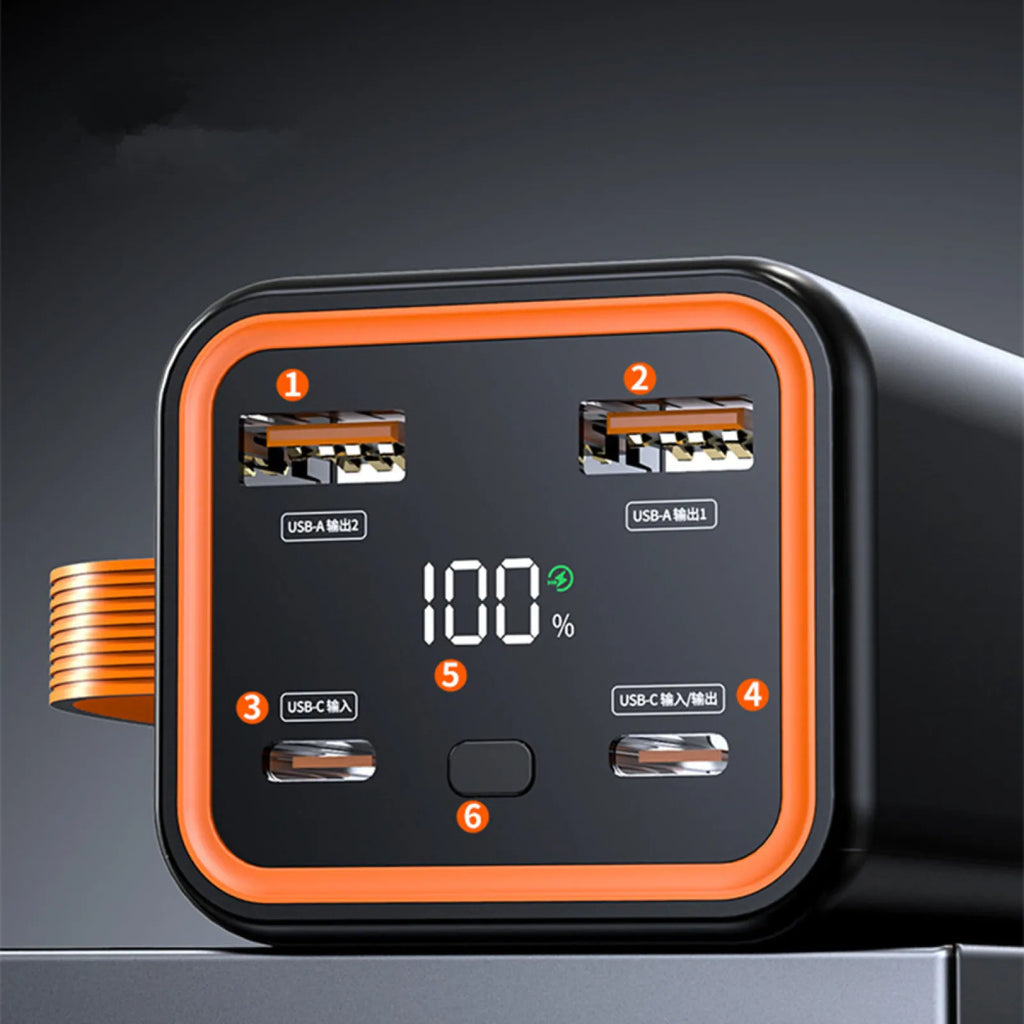 4 Slots 21700 Battery Power Bank Case Fast Charge for Mobile Phone Charging Soldering DIY Battery Storage Boxes with LCD Display