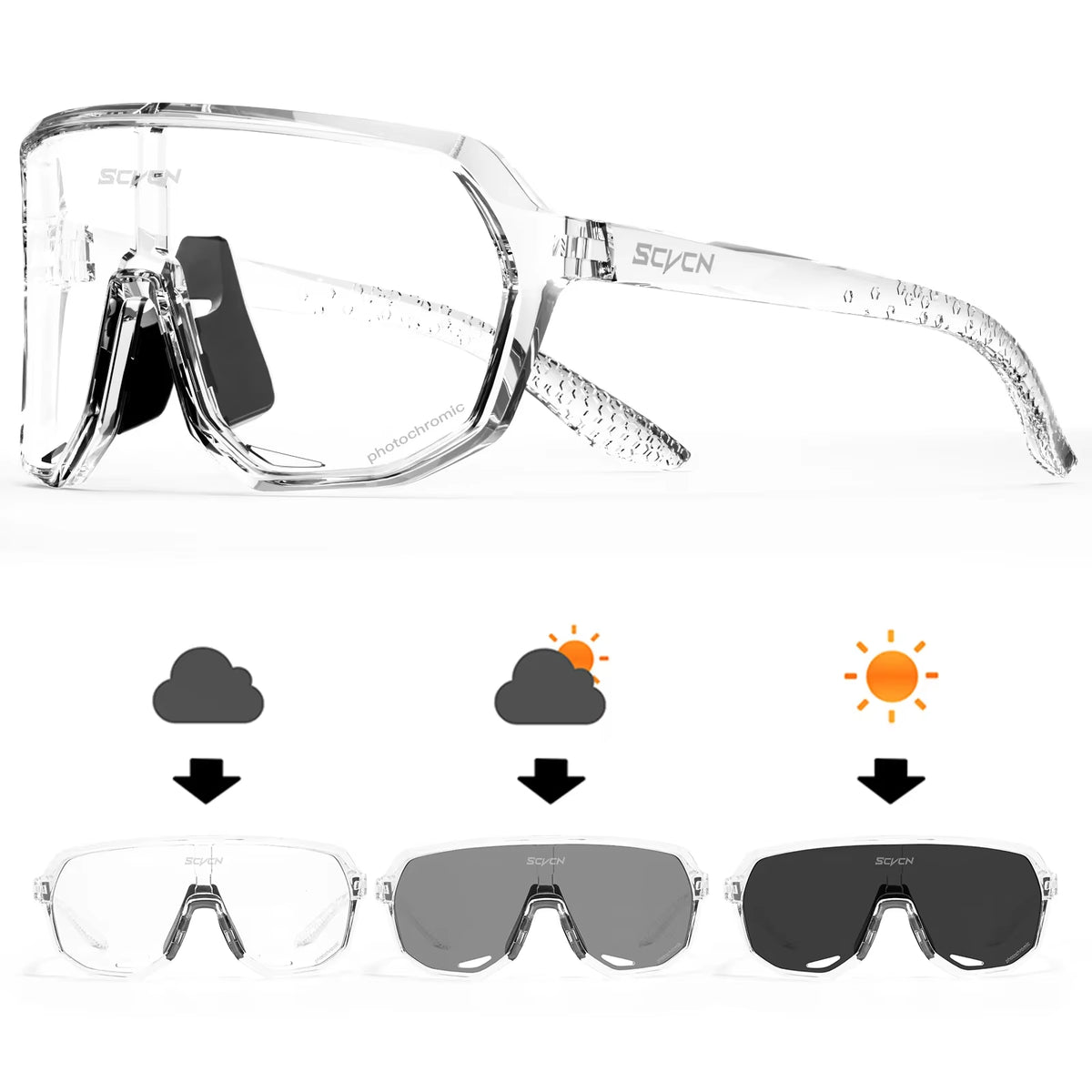 Photochromic Cycling Sunglasses MTB Glasses Road Bike Cycling UV400 Goggles Men Women Outdoor Bicycle Sports Eyewear New