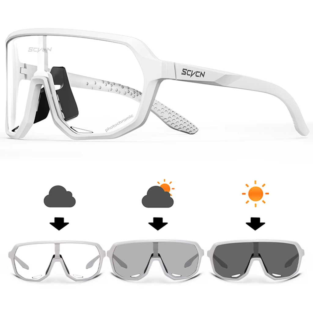Photochromic Cycling Sunglasses MTB Glasses Road Bike Cycling UV400 Goggles Men Women Outdoor Bicycle Sports Eyewear New