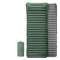 Outdoor Camping Sleeping Pad Inflatable Mattress with Pillows Ultralight Air Mat Built-In Inflator Pump Travel Hiking