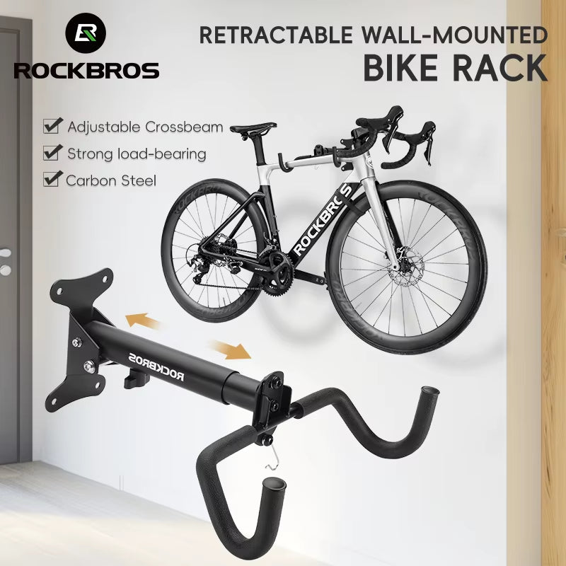 Bike Rack Wall Mount Garage Home Adjustable Bicyle Rack Horizontal Bike Hook Thickened Reinforced MTB Road Bike Holder