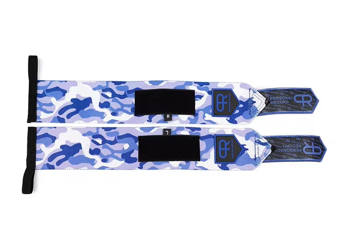 Camouflage Weightlifting Wrist Straps - Supportive Wraps for Strength Training and Gym Fitness