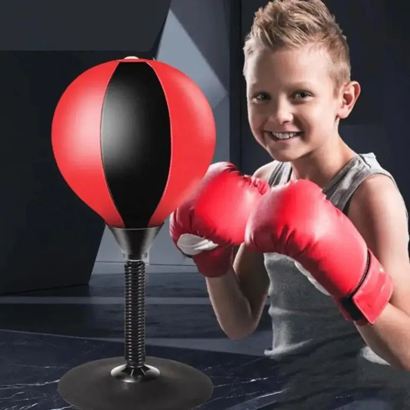 Stress Reliever for Children Punching Bag Toy with Suction Cup Stress Buster Desk Boxing Punch Ball Reduce Tension Toys