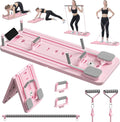 Multifunctional Pilates Board Abs Abdominal Exercise Board Fitness Resistance Bands Rebound Leg Arm Back Train for Home Office