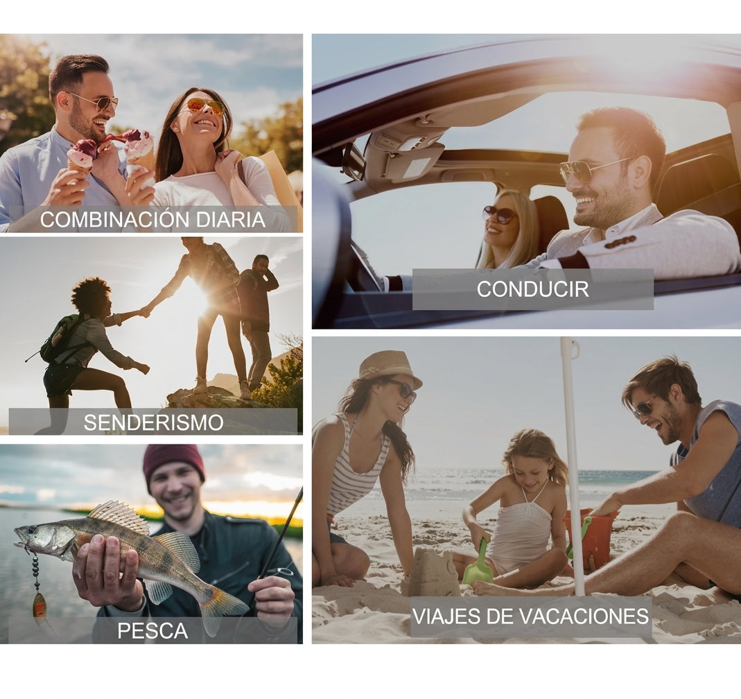 Gafas de sol polarizadas UV400 para deportes y conducción | Protección y comodidad en cualquier lugar